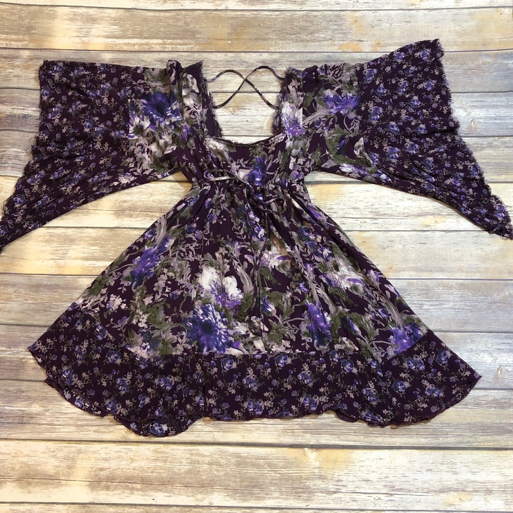 Purple free people dress